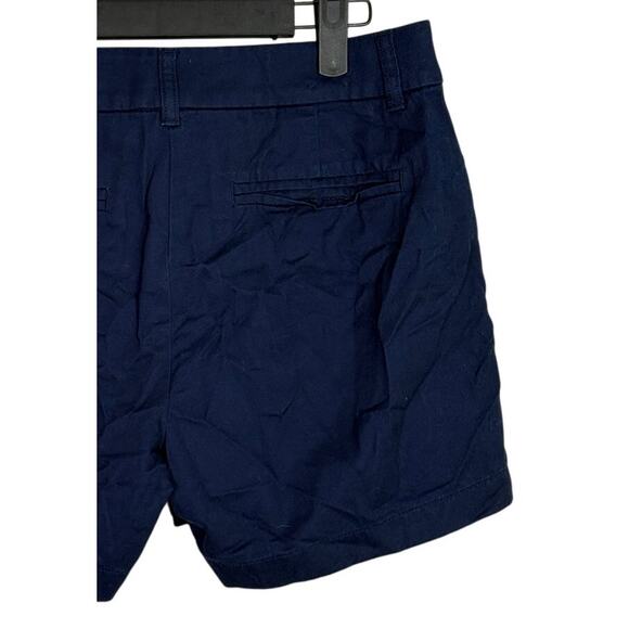 J. Crew Cotton Classic Chino Utility Flat Front Pocket Casual Shorts 4 Navy Blue - Picture 5 of 15